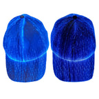 LED Fiber Optic Luminous Hat Couple Luminous Hat Outdoor Luminous Cap Performance Hat, White Colorful Light, Black Colorful Light – TPU