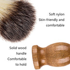 B3004 3 Pcs/Set Men Styling Tools Nylon Beard Brush Rack Foam Bowl