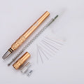 MM VWAN Magic Hairdressing Eyebrow Trimming Engraving Pen Scoring Stainless Steel Razor, Golden, Red, Silver, Blue Golden