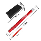 MM VWAN Magic Hairdressing Eyebrow Trimming Engraving Pen Scoring Stainless Steel Razor, Golden, Red, Silver, Blue