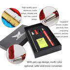 MM VWAN Magic Hairdressing Eyebrow Trimming Engraving Pen Scoring Stainless Steel Razor, Golden, Red, Silver, Blue
