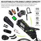 West Biking Bicycle Bag Full Waterproof Reflective Tail Bag Long-Distance Capacity Rear Seat Bag, 10L – Waterproof, Wear-resistant, TPU