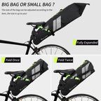 West Biking Bicycle Bag Full Waterproof Reflective Tail Bag Long-Distance Capacity Rear Seat Bag, 10L – Waterproof, Wear-resistant, TPU