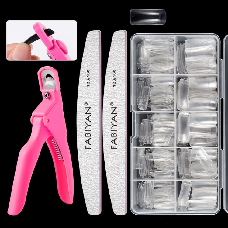 FABIYAN Nail Brush Nail Piece Set Nail Art Polishing Supplies Set, Natural Semi-sticked Small Set, Transparent Semi-sticked Small Set, Natural Full-sticked Small Set, Transparent Full-sticked Small Set, Natural Small Set, Transparent Small Set... –... Transparent Semi-sticked Small Set