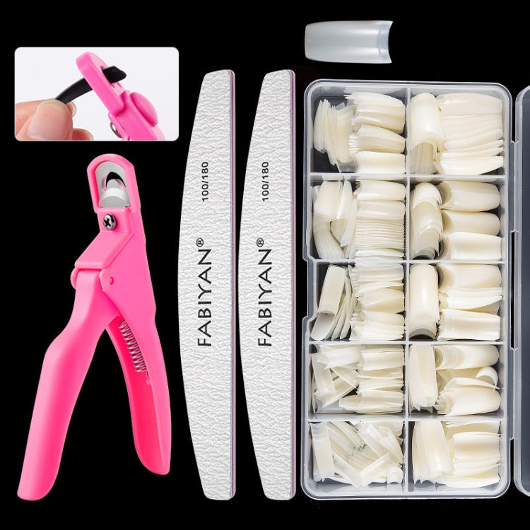 FABIYAN Nail Brush Nail Piece Set Nail Art Polishing Supplies Set, Natural Semi-sticked Small Set, Transparent Semi-sticked Small Set, Natural Full-sticked Small Set, Transparent Full-sticked Small Set, Natural Small Set, Transparent Small Set... –... Natural Small Set