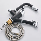 Kitchen Pull-Out Double Faucet Water Table Hot And Cold Water Faucet, Wheel Bending Pull, Round Spray Pull, Cube Spray Pull, Round Universal Distortion, Cube Universal Distortion