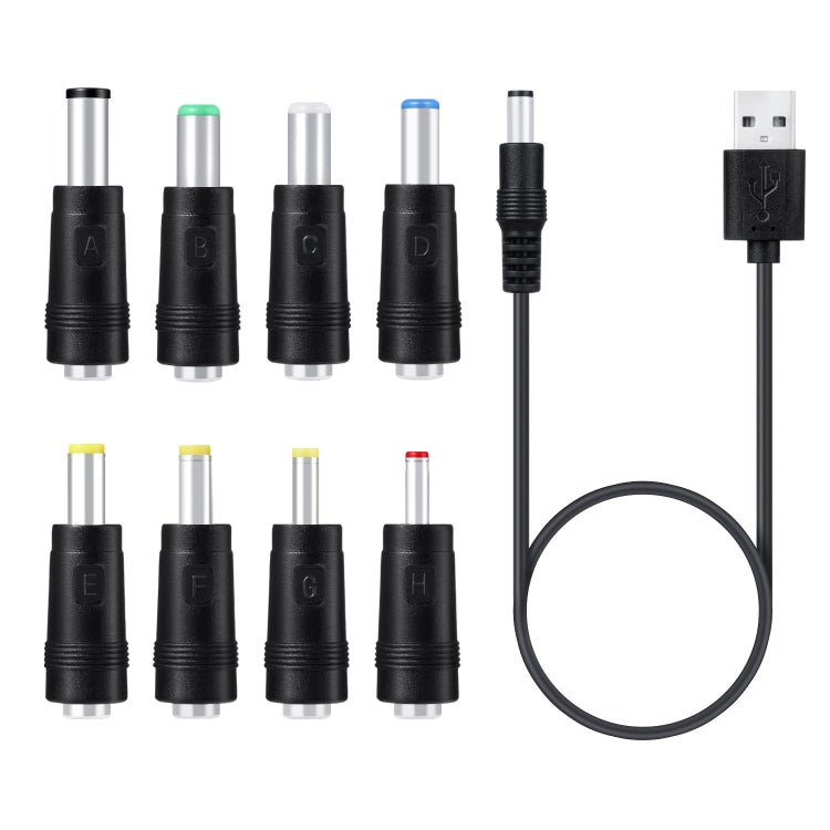 DC Power Cord USB Multi-Function Interchange Plug USB Charging Cable, 8 in 1, 11 in 1 – Durable Build, Easy to Use 8 in 1