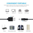 DC Power Cord USB Multi-Function Interchange Plug USB Charging Cable, 8 in 1, 11 in 1 – Durable Build, Easy to Use