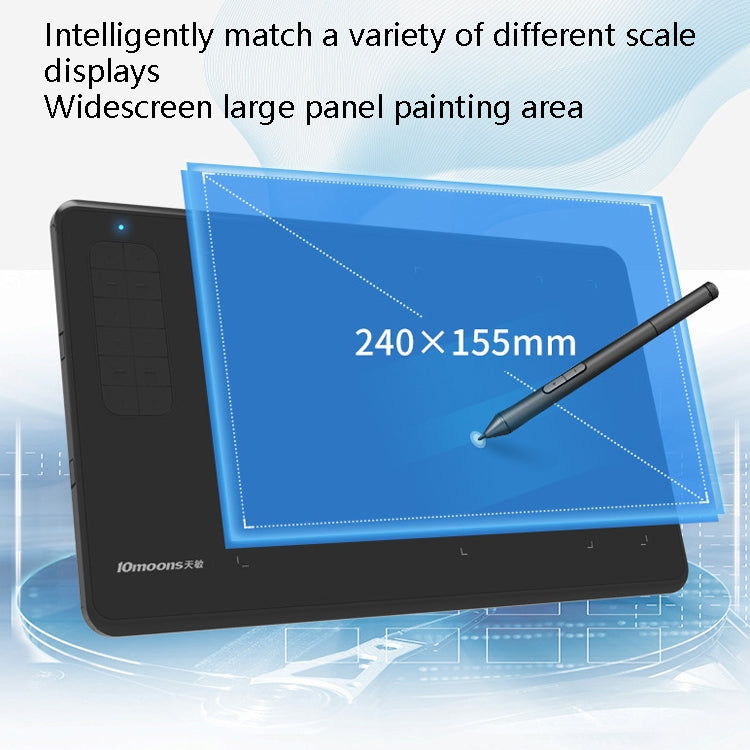 10Moons G12 Digital Board Can Be Connected To Mobile Phone Hand Drawn Board Computer Painting Board Network Class Input Panel, G12