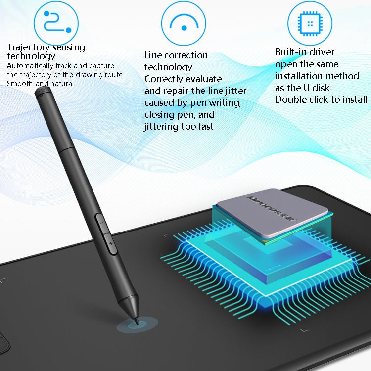 10Moons G12 Digital Board Can Be Connected To Mobile Phone Hand Drawn Board Computer Painting Board Network Class Input Panel, G12