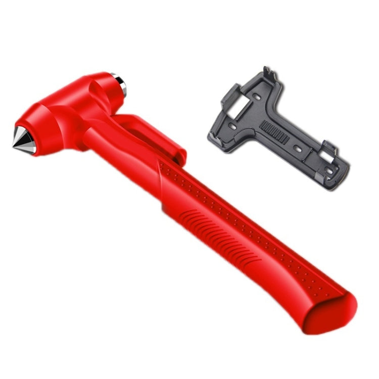 Car Safety Life-Saving Hammer Car Emergency Multifunctional Window Breaker, Upgraded Black, Upgraded Red, Ordinary Red, Deluxed Black With Fixed Rack, Deluxed Red With Fixed Rack – Durable Build, Easy to Use Deluxed Red With Fixed Rack
