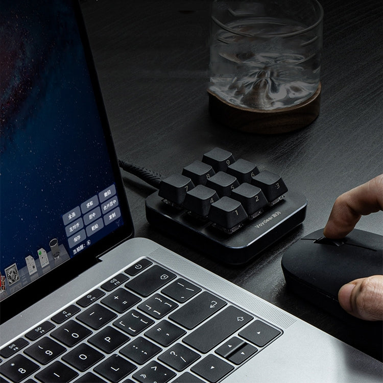 Vaydeer JP1011 9-Keys Mechanical Keyboard Mini Portable Custom Keyboard, Cable Length: 1m – Aluminum Alloy