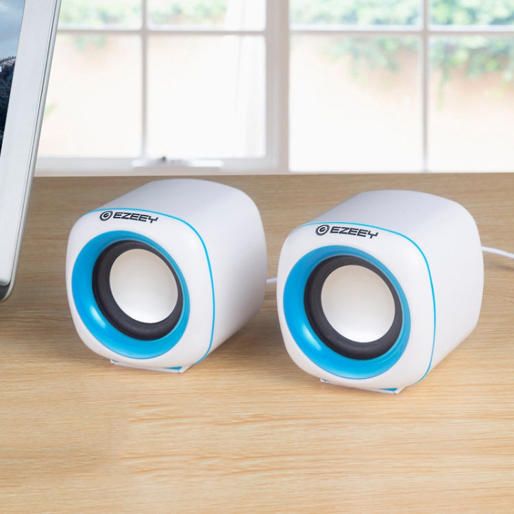 YEEZE A1 Multimedia USB2.0 Desktop Speaker Mini Computer Notebook Speaker, White Blue, White Green, White Purple, White Orange, Black Blue, Black Green, Black Purple, Black Prange, Electroplated Black Gold, Electroplated White, Electroplated Black...... White Blue