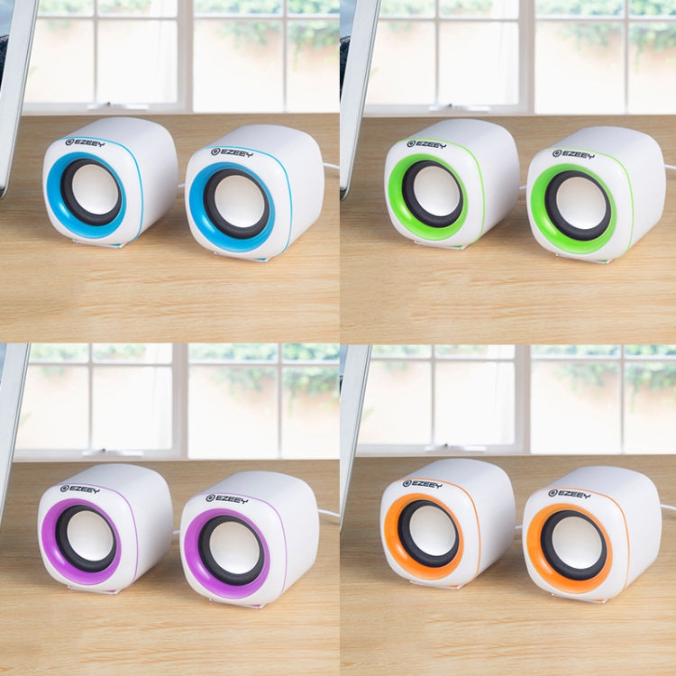 YEEZE A1 Multimedia USB2.0 Desktop Speaker Mini Computer Notebook Speaker, White Blue, White Green, White Purple, White Orange, Black Blue, Black Green, Black Purple, Black Prange, Electroplated Black Gold, Electroplated White, Electroplated Black......