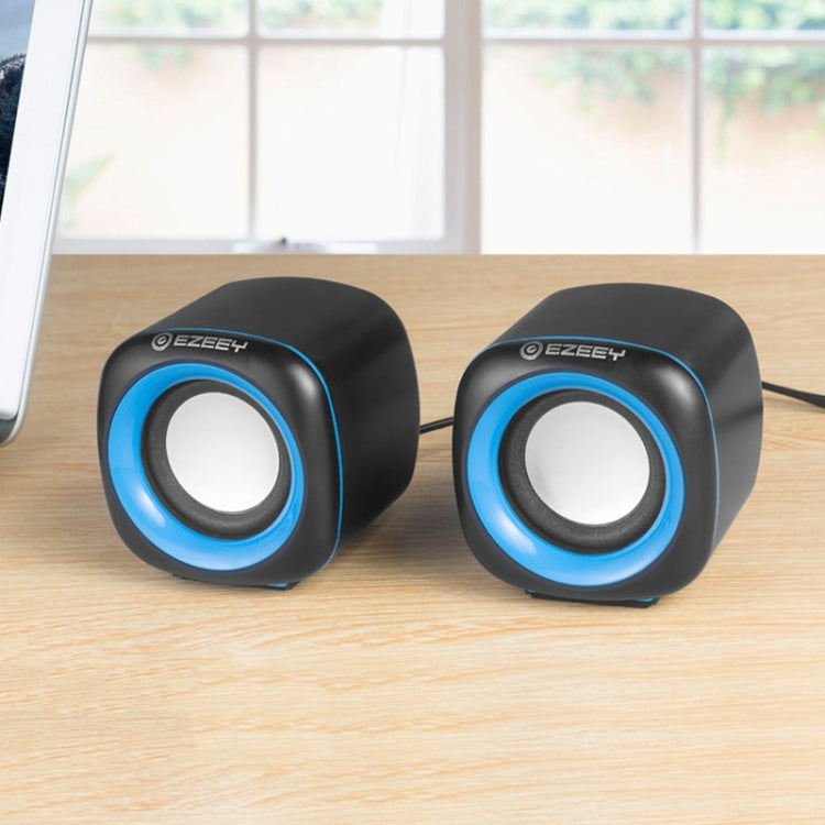 YEEZE A1 Multimedia USB2.0 Desktop Speaker Mini Computer Notebook Speaker, White Blue, White Green, White Purple, White Orange, Black Blue, Black Green, Black Purple, Black Prange, Electroplated Black Gold, Electroplated White, Electroplated Black...... Black Blue