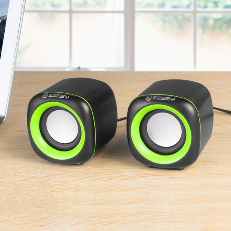 YEEZE A1 Multimedia USB2.0 Desktop Speaker Mini Computer Notebook Speaker, White Blue, White Green, White Purple, White Orange, Black Blue, Black Green, Black Purple, Black Prange, Electroplated Black Gold, Electroplated White, Electroplated Black...... Black Green
