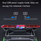 MC X500 Laptop Radiator Heightening Bracket Cooling Base, Black Red Standard Version, Sea Blue Standard Version – Aluminum Alloy