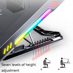 MC X500 Laptop Radiator Heightening Bracket Cooling Base, Black Red Standard Version, Sea Blue Standard Version – Aluminum Alloy