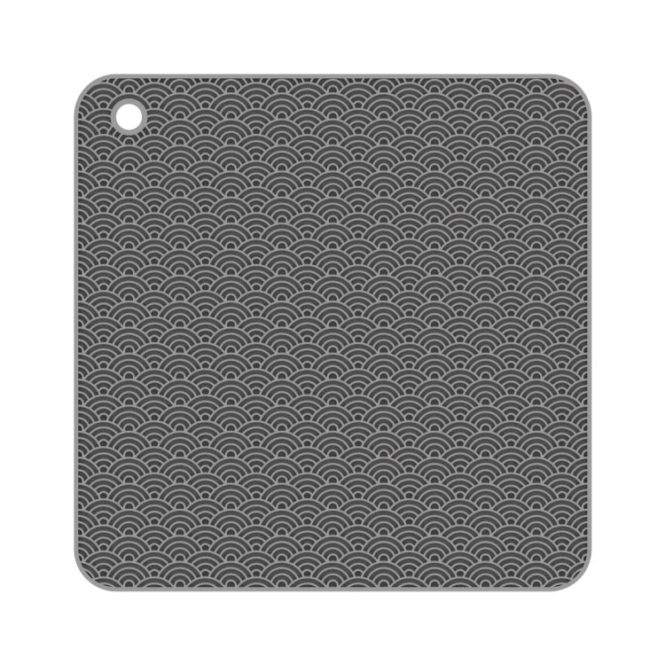 Geometry Kitchen Silicone Pot Holder Heat Insulation Pad Round(Black), Square(Gray), Round(Gray), Square(Black), Round(Black) Square(Gray)