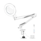 USB Desktop LED Ring Light Welding Auxiliary Magnifying Glass Lighting Desk Lamp, USB (White) – Durable Build, Easy to Use USB (White)