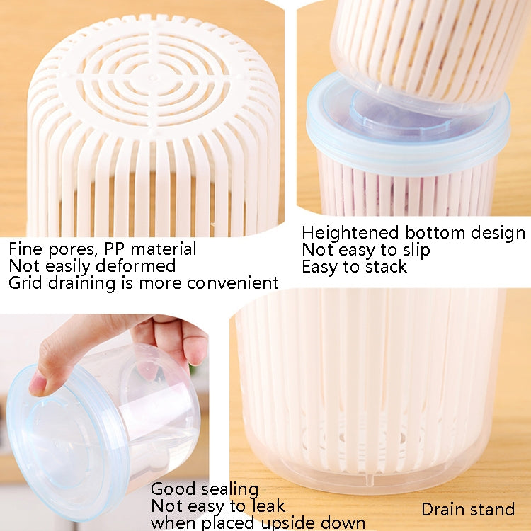 Onion Ginger Garlic Drainage Storage Box Kitchen Vegetable Plastic Storage Box Refrigerator Seal Storage Box, White – Durable Build, Easy to Use