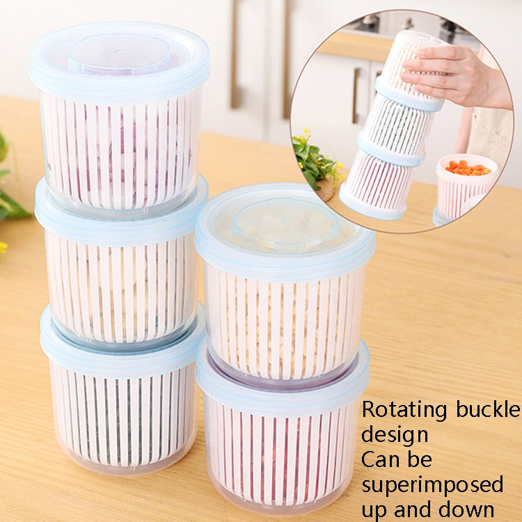 Onion Ginger Garlic Drainage Storage Box Kitchen Vegetable Plastic Storage Box Refrigerator Seal Storage Box, White – Durable Build, Easy to Use