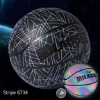 MILACHIC Number 7 Rainbow Reflective Cool Basketball, Stripe 6734, Spider Pattern 6735, Gray 6736 – Leather