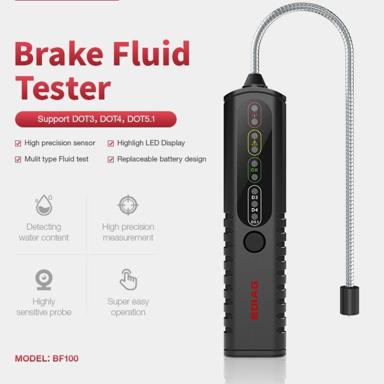 EDIAG BF100 Car Brake Oil Detection Pen Brake Fluid Tester, BF100 – Non-slip