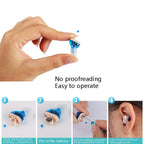 ZDC-901A Hearing Aid Sound Amplifier Digital Smart Denoising Hearing Aid, Blue, Red