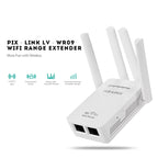 PIX-LINK LV-WR09 300Mbps WiFi Range Extender Repeater Mini Router, US Pulg, EU Plug, UK Plug, AU Plug – Durable Build, Easy to Use