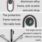 Sunnylife TY-Q9266 Mount Bracket Stabilizer Bicycle Clip with Screw for DJI, Insta360, GoPro and Other Action Cameras, Camera Frame Adapter, Backpack Clip, Tripod