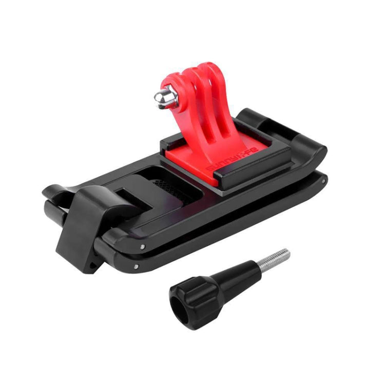 Sunnylife TY-Q9266 Mount Bracket Stabilizer Bicycle Clip with Screw for DJI, Insta360, GoPro and Other Action Cameras, Camera Frame Adapter, Backpack Clip, Tripod – Aluminum Alloy Backpack Clip