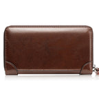 WEIXIER W88 Handbags Men Pu Hand Tested Handbags Multi-Function Wallet, Black, Brown