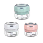 ZM-14 Household Mini Wireless Electric Garlic Masher, White 100ml, Green 100ml, Pink 100ml, High Cup White 250ml, High Cup Green 250ml, High Cup Pink 250ml, White Glass 300ml, Green Glass 300ml, Pink Glass 300ml, White High Cup 250ml + Small Cup 100ml ...