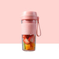 FS1300 Mini Juicer Home Portable Cooking Machine Student Juice Cup Juicer, Cherry Blossom Double Blade, Gem Blue Four Blade, Cherry Blossom Four Blade Cherry Blossom Double Blade