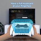 JYS-P5121 Bluetooth Wireless Handle Keyboard Can Chat Voice External Keyboard Suitable For PS5, Note: Without Handle, JYS-P5121 (Grey) – Bluetooth