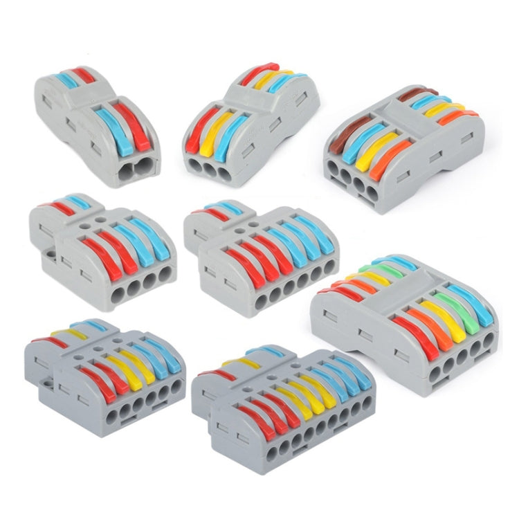 SPL-2 2 In 3 Out Colorful Quick Line Terminal Multi-Function Dismantling Wire Connection Terminal, SPL-2 2 In 3 Out, SPL-3 3 In 3 Out, SPL-42 2 In 4 Out, SPL-62 2 In 6 Out, SPL-63 3 In 6 Out, SPL-93 3 In 9 Out, LT-624 2 In 4 Out, LT-626 2 In 6 Out     ...