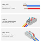 SPL-2 2 In 3 Out Colorful Quick Line Terminal Multi-Function Dismantling Wire Connection Terminal, SPL-2 2 In 3 Out, SPL-3 3 In 3 Out, SPL-42 2 In 4 Out, SPL-62 2 In 6 Out, SPL-63 3 In 6 Out, SPL-93 3 In 9 Out, LT-624 2 In 4 Out, LT-626 2 In 6 Out     ...