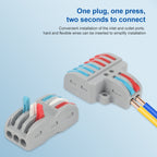 SPL-2 2 In 3 Out Colorful Quick Line Terminal Multi-Function Dismantling Wire Connection Terminal, SPL-2 2 In 3 Out, SPL-3 3 In 3 Out, SPL-42 2 In 4 Out, SPL-62 2 In 6 Out, SPL-63 3 In 6 Out, SPL-93 3 In 9 Out, LT-624 2 In 4 Out, LT-626 2 In 6 Out     ...