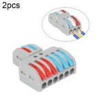 SPL-2 2 In 3 Out Colorful Quick Line Terminal Multi-Function Dismantling Wire Connection Terminal, SPL-2 2 In 3 Out, SPL-3 3 In 3 Out, SPL-42 2 In 4 Out, SPL-62 2 In 6 Out, SPL-63 3 In 6 Out, SPL-93 3 In 9 Out, LT-624 2 In 4 Out, LT-626 2 In 6 Out     ...