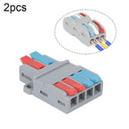 SPL-2 2 In 3 Out Colorful Quick Line Terminal Multi-Function Dismantling Wire Connection Terminal, SPL-2 2 In 3 Out, SPL-3 3 In 3 Out, SPL-42 2 In 4 Out, SPL-62 2 In 6 Out, SPL-63 3 In 6 Out, SPL-93 3 In 9 Out, LT-624 2 In 4 Out, LT-626 2 In 6 Out     ...