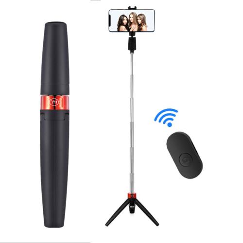 Bluetooth Selfie Stick Integrated Video Broadcasting Tripod Selfie Stick, Black, White Black