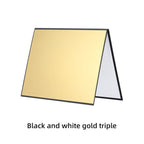 3-in-1 Reflective Board White + Black + Silver A3 Cardboard Folding Light Diffuser Board, 3-in-1 A3 Cardboard Gold, 3-in-1 A3 Cardboard Silver