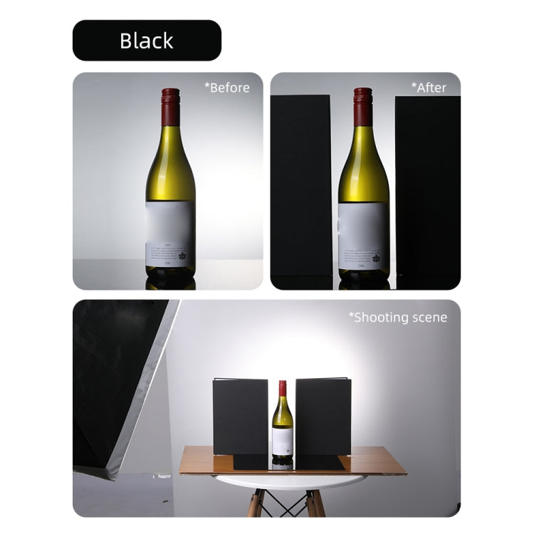 3-in-1 Reflective Board White + Black + Silver A3 Cardboard Folding Light Diffuser Board, 3-in-1 A3 Cardboard Gold, 3-in-1 A3 Cardboard Silver