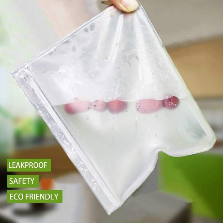 Translucent Frosted PEVA Food Preservation Bag Refrigerator Food Storage Bag Self-Sealing Food Bag, 5 PCS / Set(NO.1x5), 5 PCS / Set(NO.2x5), 6 PCS / Set(NO.1x4+NO.2x2), 10 PCS / Set(NO.1x6+NO.2x4), 12 PCS / Set(NO.1x7+NO.2x5) – Durable Build, Easy to Use