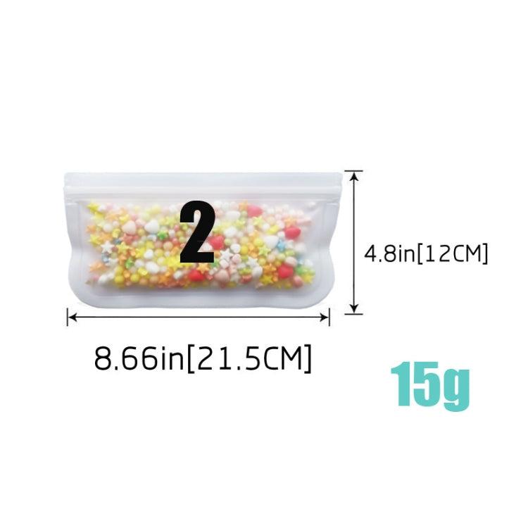 Translucent Frosted PEVA Food Preservation Bag Refrigerator Food Storage Bag Self-Sealing Food Bag, 5 PCS / Set(NO.1x5), 5 PCS / Set(NO.2x5), 6 PCS / Set(NO.1x4+NO.2x2), 10 PCS / Set(NO.1x6+NO.2x4), 12 PCS / Set(NO.1x7+NO.2x5) – Durable Build, Easy to Use