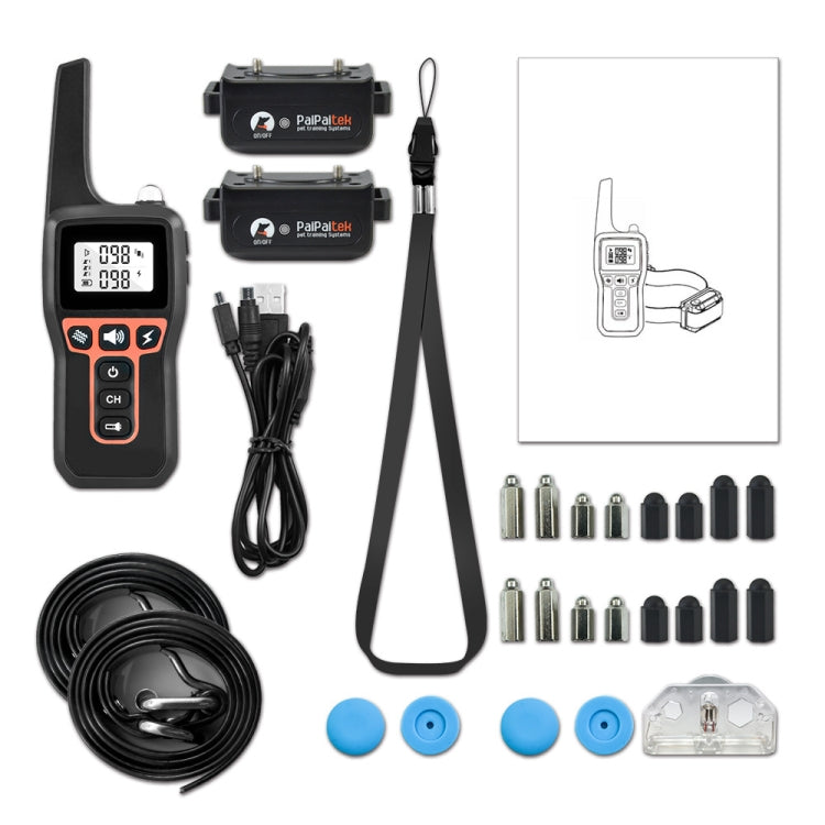 PaiPaitek PD529-2 Remote Training Dog Device Pet Training Supplies Anti-Barking Training Equipment, PD529-2 – Lanyard