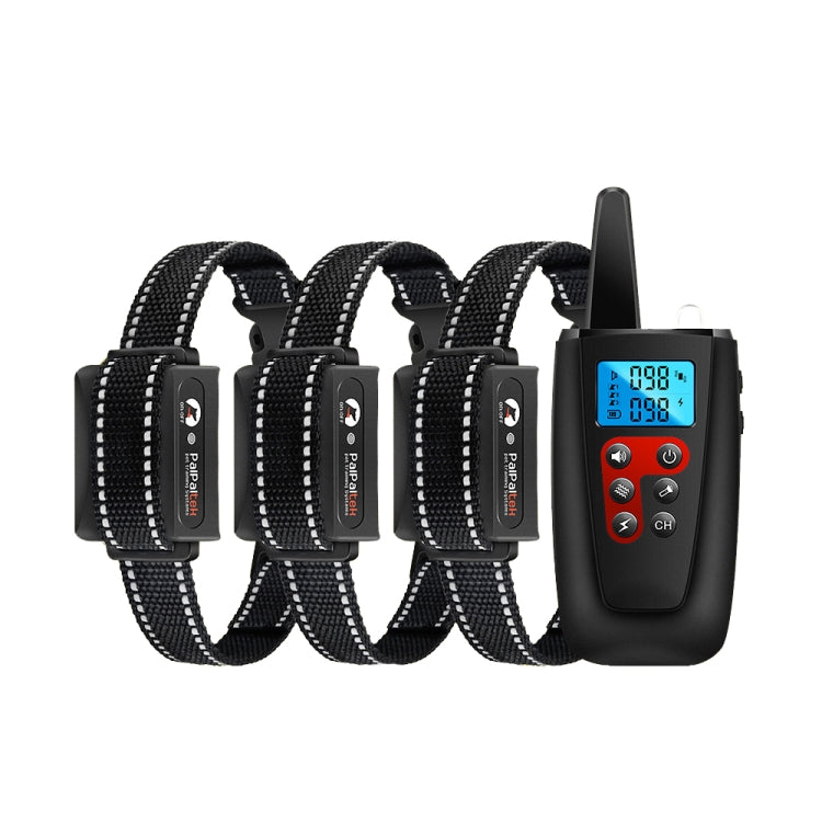 PaiPaitek PD526-3 Anti-Barking Device Dog Electric Shock Collar Training Dog Remote Control Pet Training Equipment, PD526-3 PD526-3