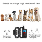 PaiPaitek PD526V-2 1 In 2 100-Speed Sound Vibration Remote Control Training Dog Device Anti-Barking Device Electronic Remote Control Collar, PD526V-2 – Lanyard