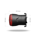 Portable Intelligent Sensing Brake Light Safety Warning Light USB Charging Waterproof Lamp With Electricity Display Taillight, Seat Bow, Seat Pole – Waterproof